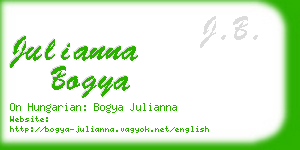 julianna bogya business card